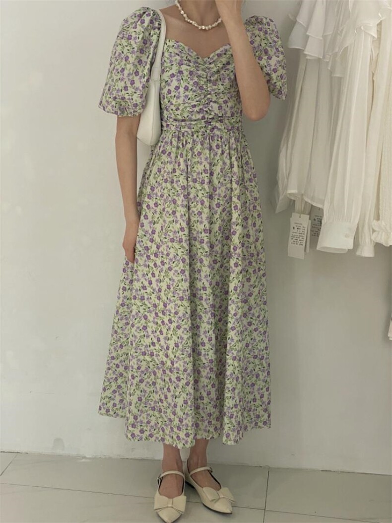 碎花长裙，其它，驿谷