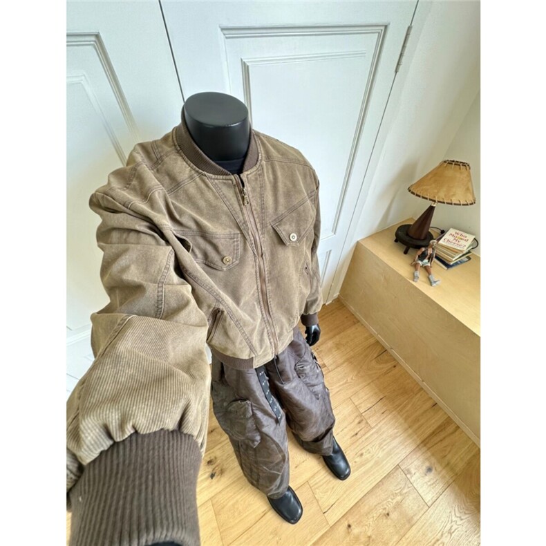 现货秋季新品复古宽松哈灵顿外套夹克男装美式807-3-JK95-P98,男装夹克,星座807-3