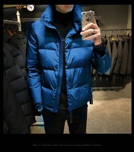 立领棉衣外套男学生大码棉袄情侣装棉服大码.图片