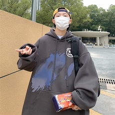 直播品质360克重磅美式印花卫衣Y220特P35同步供应华棉P45特，男装卫衣，电商A486
