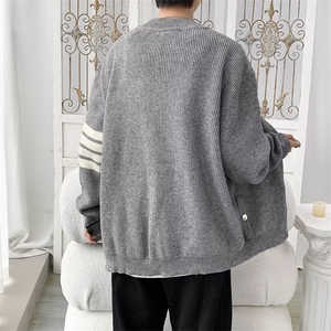 日韩系毛衣简约男女秋冬季外套潮牌休闲百搭开衫棒球服M275/P55图片