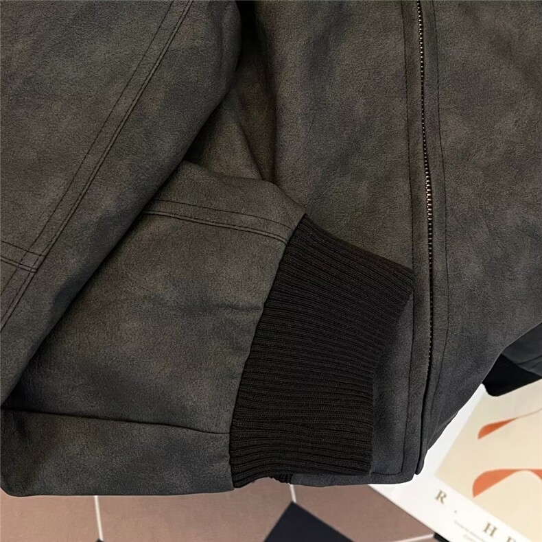 棒球服外套男2025春秋季新款美式高街字母皮衣痞帅夹克W6709/P76,男装夹克,星座506B