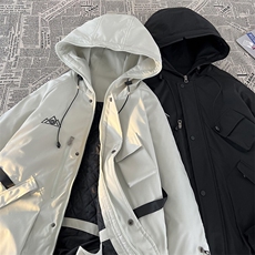 24冬户外大码防水多口袋双板滑雪服男加棉加厚保暖外套M78-P155，男装棉衣，电商A001-1
