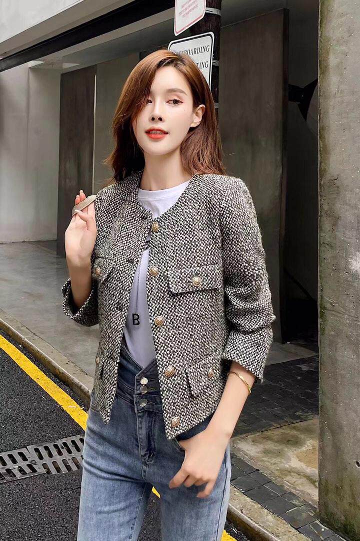 含毛粗花呢小香外套火，其它，天使公主