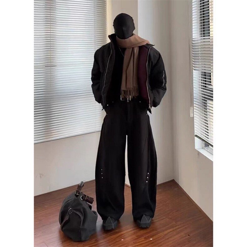 美式cleanfit飞行员夹克外套男春秋款高级感bomber潮牌夹棉棒球服,男装休闲裤,星座313A(原308A-2)