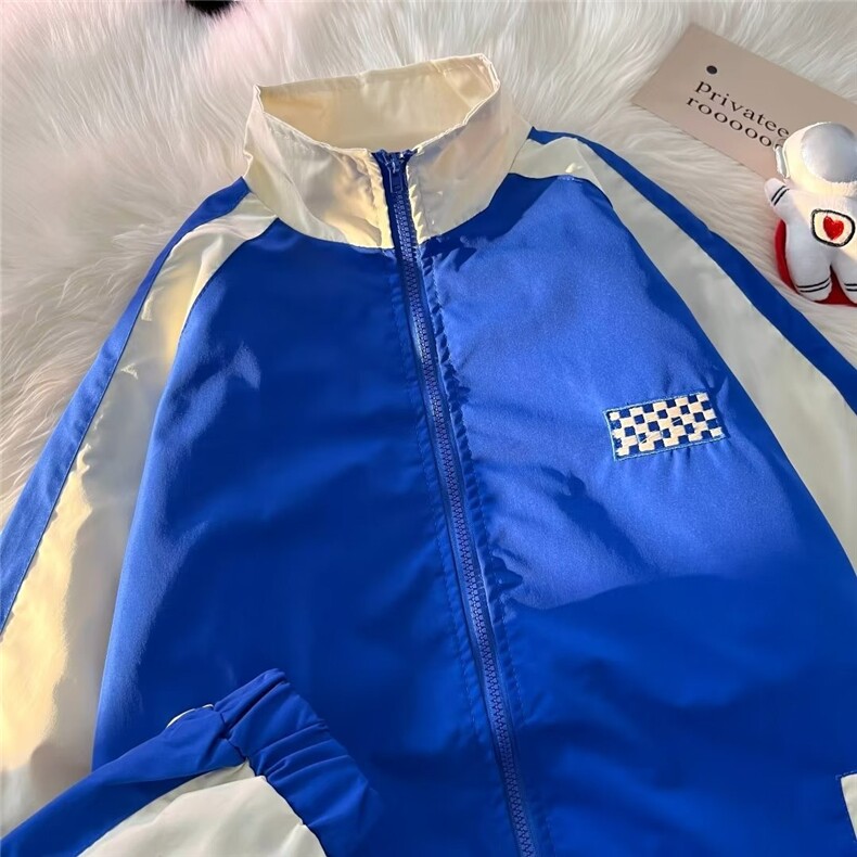 港风秋嘻哈拼接夹克男青少年潮流宽松简约休闲运动外套HH636P50,男装夹克,星座1013-5
