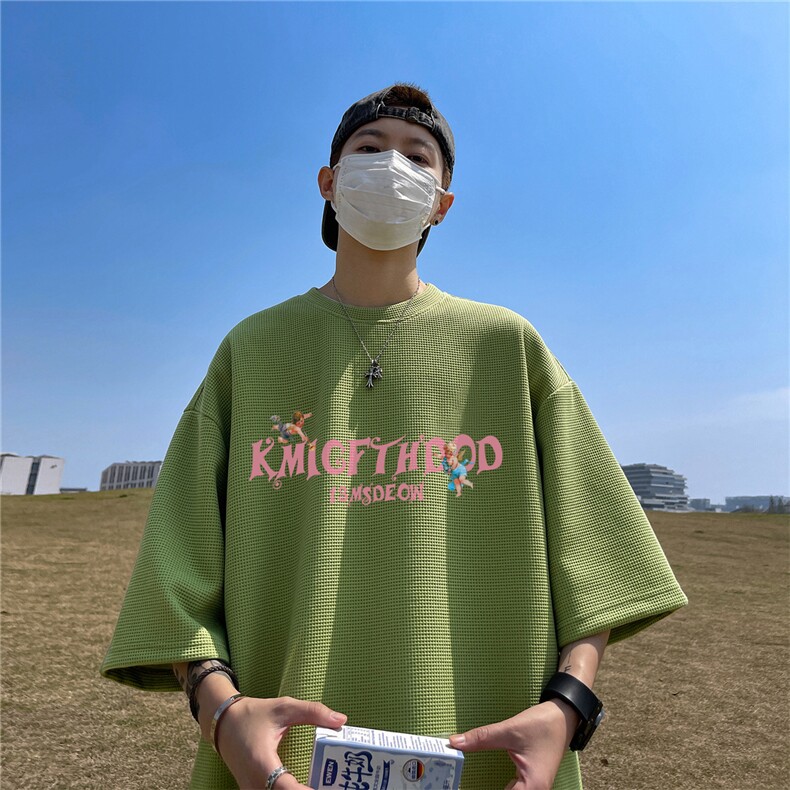 华夫格短袖直播高品质重磅220克蝴蝶印花HT386-P20,男装T恤,星座508（原C305）