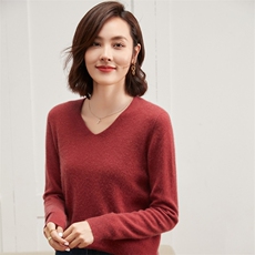 2025百搭时尚简约一线成衣女v领羊绒衫，女装羊绒衫，雪真羊绒高端店