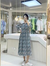 2022新款百搭碎花连衣裙，女装连衣裙，QIANCHEN 谦晨
