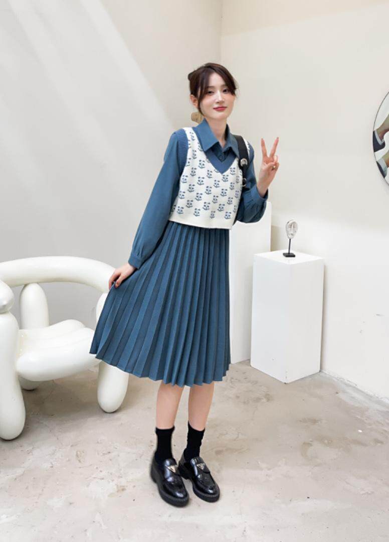 两件套连衣裙，女装连衣裙，琴菲儿