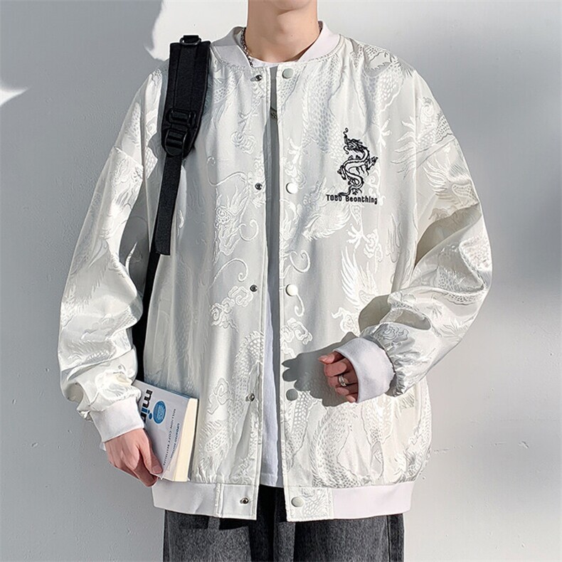 2026春季新款港风光影墙大码立领棒球服M-5XHJ24186-特P60，女装职业装，电商A022