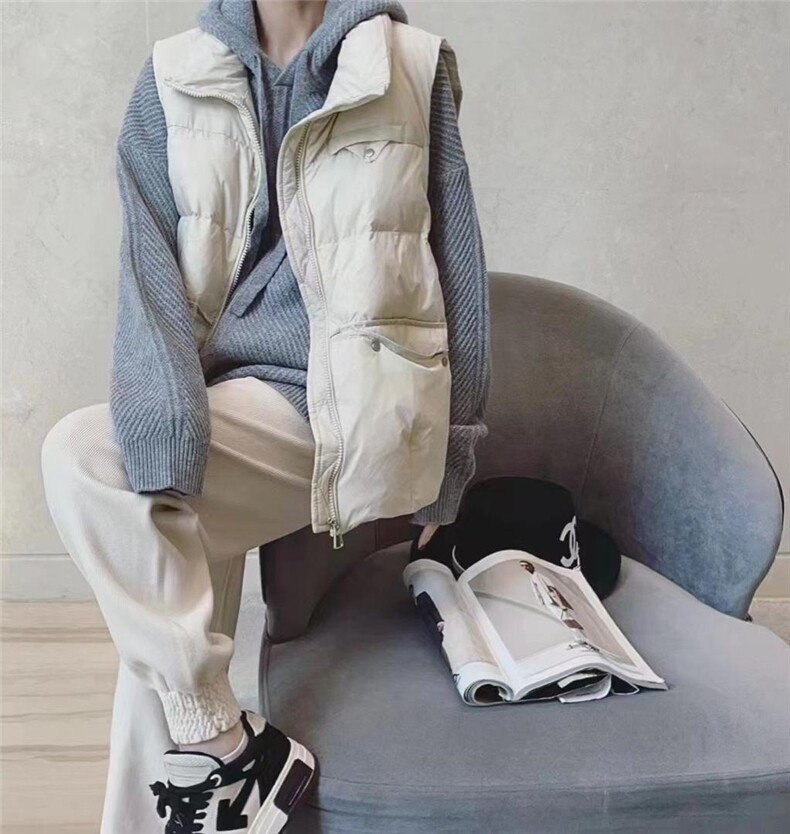 无袖马甲，女装马甲，兜火