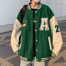 秋季夹克男士上衣棒球服PU皮袖L699-P60，男装夹克，星座1109-3