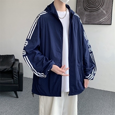 情侣防晒衣夹克男女拼接外套上衣学生班服F02-P55，男装夹克，星座308B-2