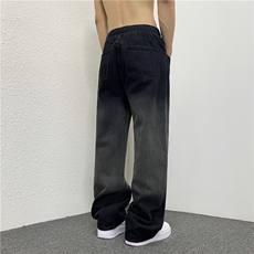 k786-p55-控78渐变牛仔在高阶宽松大码牛仔裤cityboy，男装牛仔裤，星座116