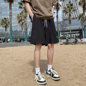 日系大口袋工装短裤男生夏季潮牌复古百搭宽松运动休闲五分裤图片