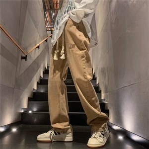 牛仔裤男春季潮大码休闲裤子高街KJ47P48