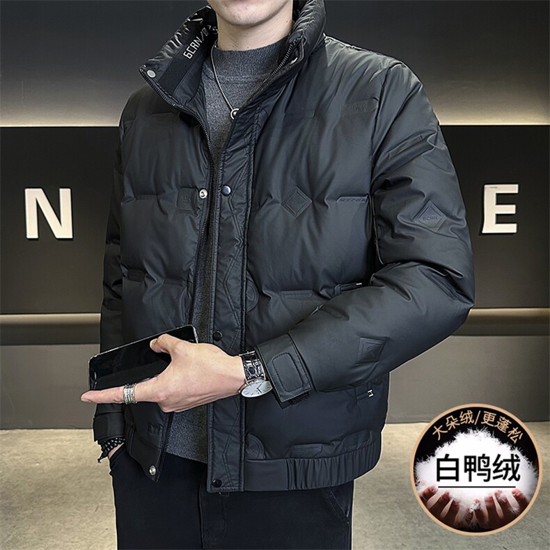 2024新款店主风立领冬季新款白鸭绒加厚潮流百搭羽绒服外套-8316,男装羽绒服,电商A225