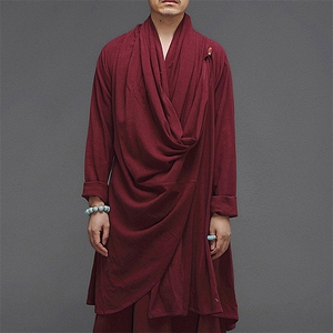 套装风男装复古棉麻禅修居士道服男汉服宽松民族风Q9220-P190图片