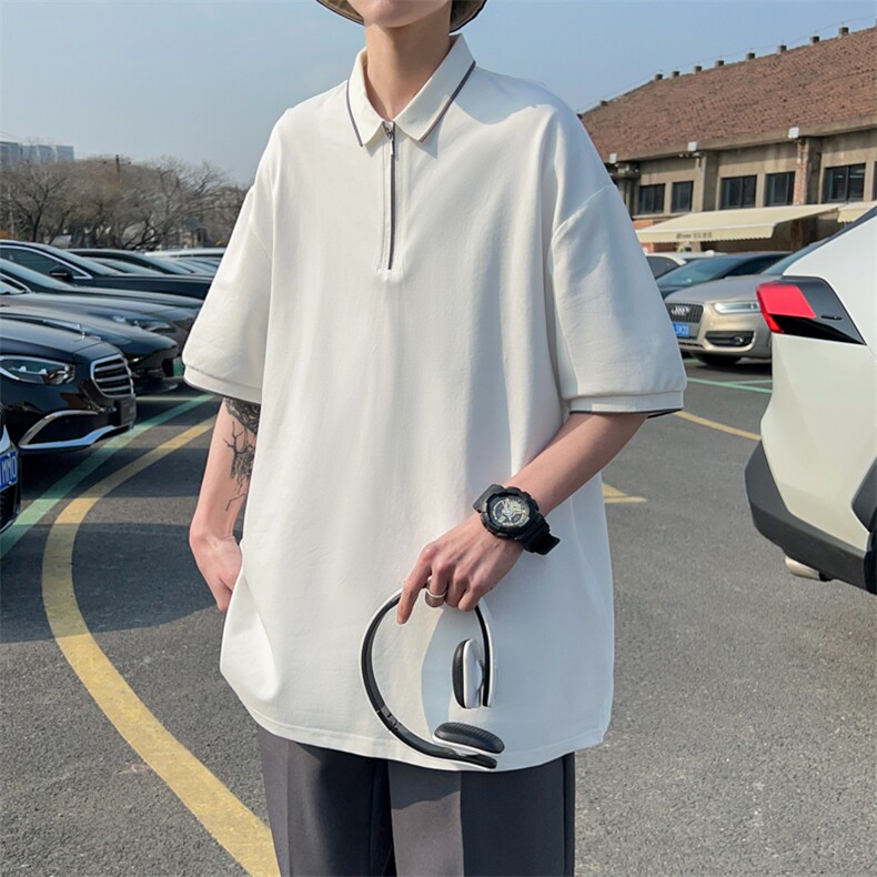 翻领短袖polo衫男潮牌夏季t恤潮流2023新款体恤上衣PL0393-P30,男装Polo衫,星座308B-1