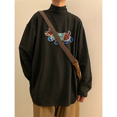 德绒打底衫DT2703-TP3548美式高街休闲韩系半高领保暖卫衣，男装卫衣，电商A102