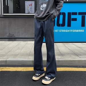 新款微喇裤男宽松斜切冲锋裤休闲裤K24131特P14 K24131J加绒特P18图片