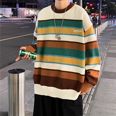 美式圆领毛衣男慵懒风休闲针织衫M3129P50，男装针织衫/毛衣，星座1116-2