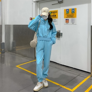 现货 25春秋新款卫衣套装休闲跑步两件套女2C187-82211-P125-K188图片