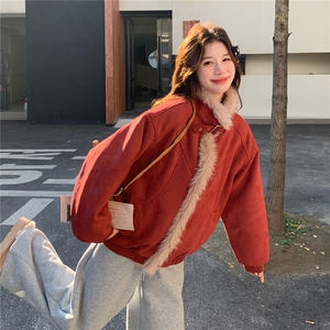 主推款现货数据好买家秀已更红色拼接派克服902C282-996P255K388图片