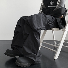 冲锋裤降落伞兵裤休闲裤男高街潮流工装个性长裤子G1930/P65，男装工装外套，电商D202