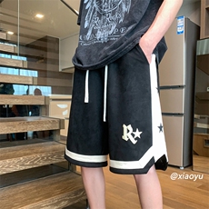 XZ616夏季新款麂皮绒R星发泡短裤休闲裤TY819P45控58，男装牛仔裤，星座512A（原616）