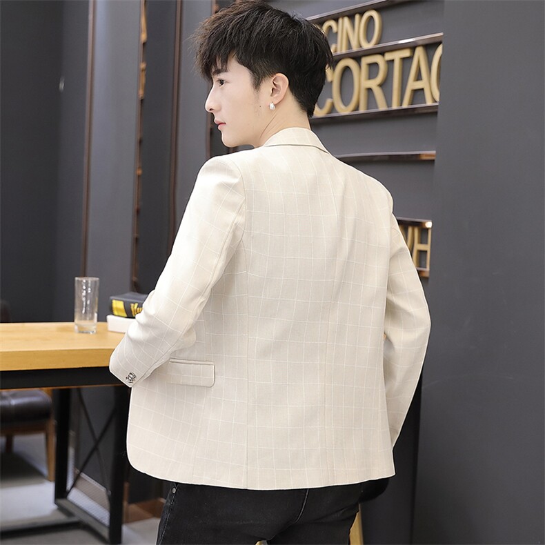 秋季新款韩版修身商务休闲小西服男工作服正装男新郎礼服X05-P70,男装西服,星座1206（原A206）