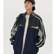 801-P55运动套装春秋季男士防水夹克外套潮流休闲帅气搭配，男装休闲套装，电商B323A