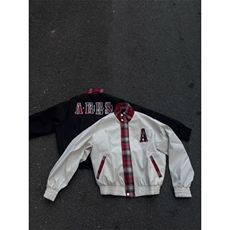 W9606-P70网图现货美式立领字母刺绣夹克休闲棒球服，男装夹克，星座1608-2