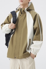 秋季宽松夹克男撞色冲锋衣外套DSA157B-JK7836-P68，男装夹克，电商A157B