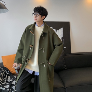 中长款毛呢大衣男秋冬装韩版潮流痞帅风衣外套 812-1-2206-P128图片