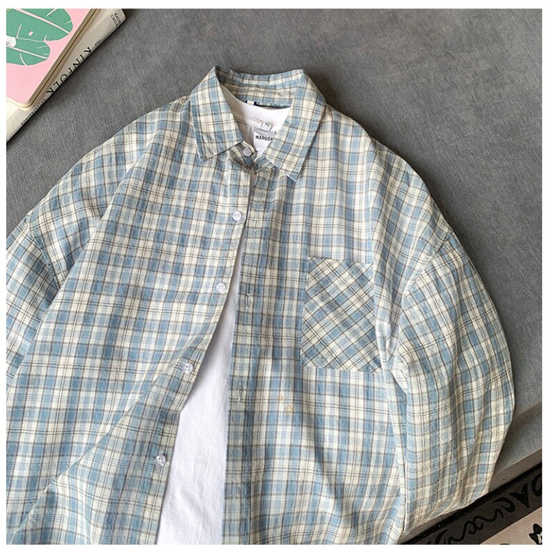 春季新款休闲长袖衬衫少年感简约日系学院上衣外套特3409P45，女装衬衫，星座710