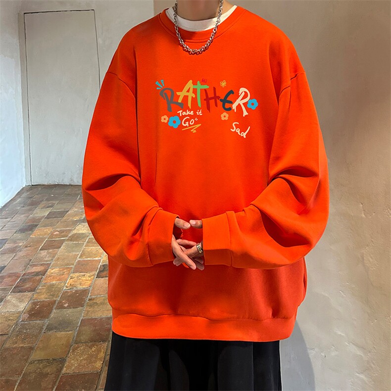 控38简约帅气百搭长袖t恤男大码卫衣T4301-P25加绒款-P35,男装卫衣,电商A040