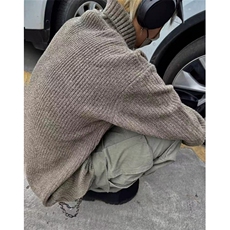 春秋羊毛混纺针织开衫毛衣男女圆领慵懒风保暖线衣外套MC00，男装针织衫/毛衣，星座1116A（原606A-3）