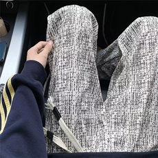 灯芯绒斑点加绒裤子男春秋新款美式复古慵懒风垂感休闲宽松直筒裤，男装休闲裤，星座1013