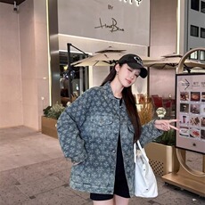 韩版花色牛仔夹克设计感春秋季提花十字架牛仔衣网图WJ363-P80，男装工装外套，星座1001-1