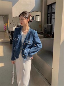 2022春装，深度服饰小香风上衣图片