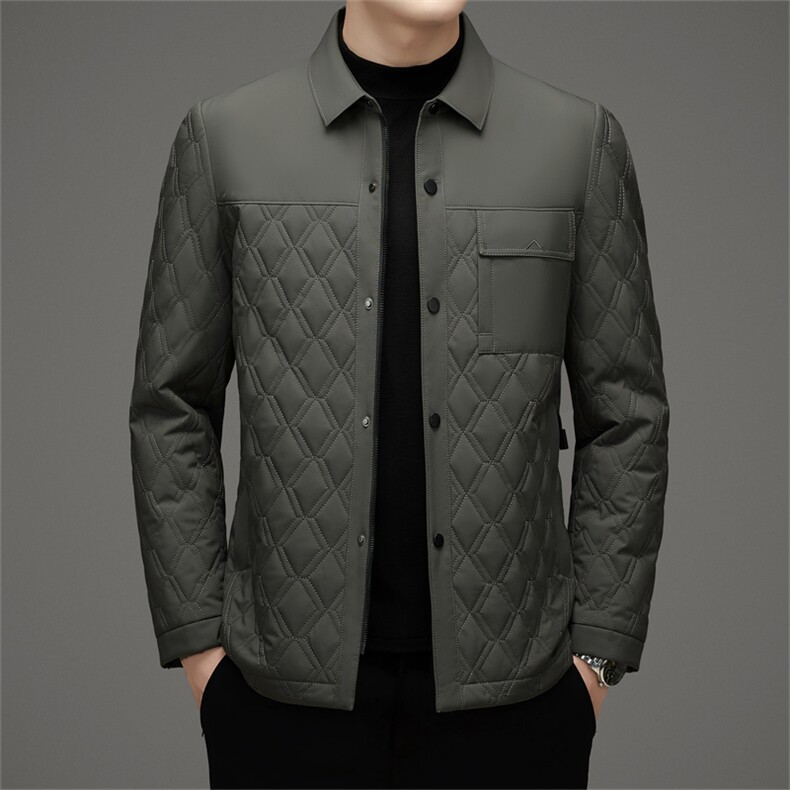 L2718钱塘2020-2商务休闲厚款百搭冬季简约中年男士羽绒服P170,男装羽绒服,钱塘207-2