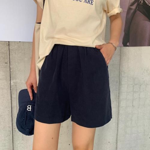 【现货】天丝亚麻纯色简约短裤巨好穿,女装,海维恩
