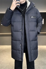 店主风2025年新款长款连帽潮流保暖羽绒服男A236-G9999-P260，男装羽绒服，电商A236
