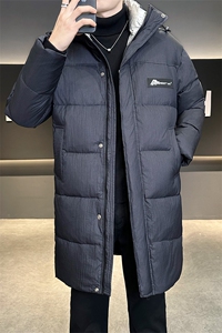 店主风 2025年新款长款连帽潮流保暖羽绒服男A236-G9999-P260图片