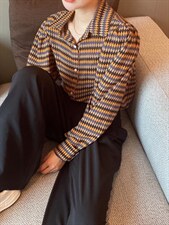 高端定制菱形格衬衣，其它，麦缇诺