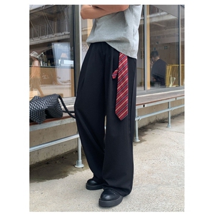 秋季基础款西裤男cleanfit直筒宽松西装裤子XK395-P35图片