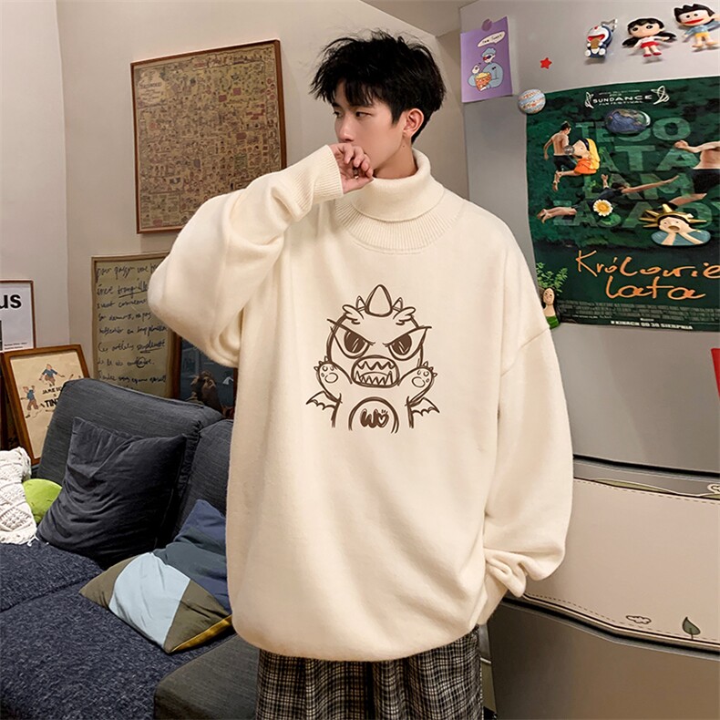 控68高领毛衣男士大码内搭毛线衣男 GM45361-P45加绒款-P65图片