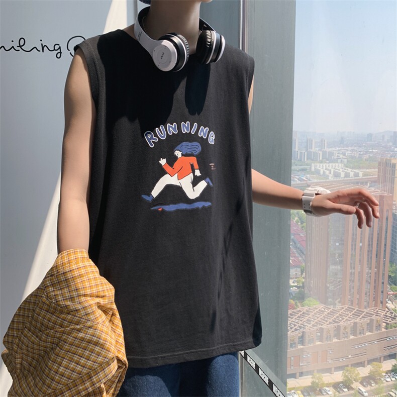 ！2023夏季新款男士百搭无袖T恤针织潮流背心学生坎肩X05P20,男装背心/马甲,电商B220